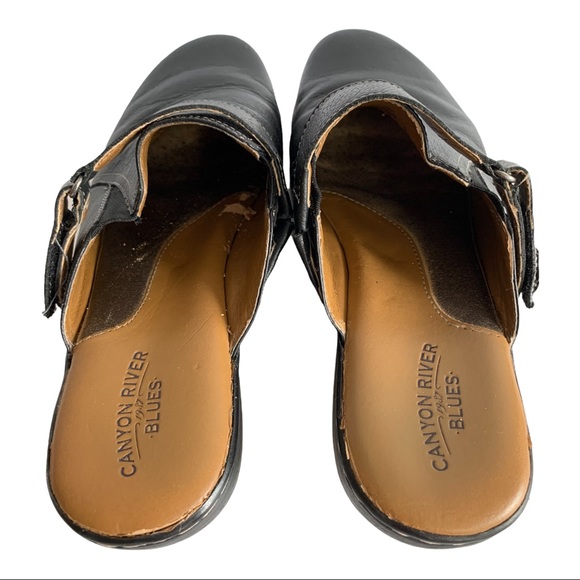 Canyon River Blues Leather Clogs Sz 8 - Picture 7 of 10
